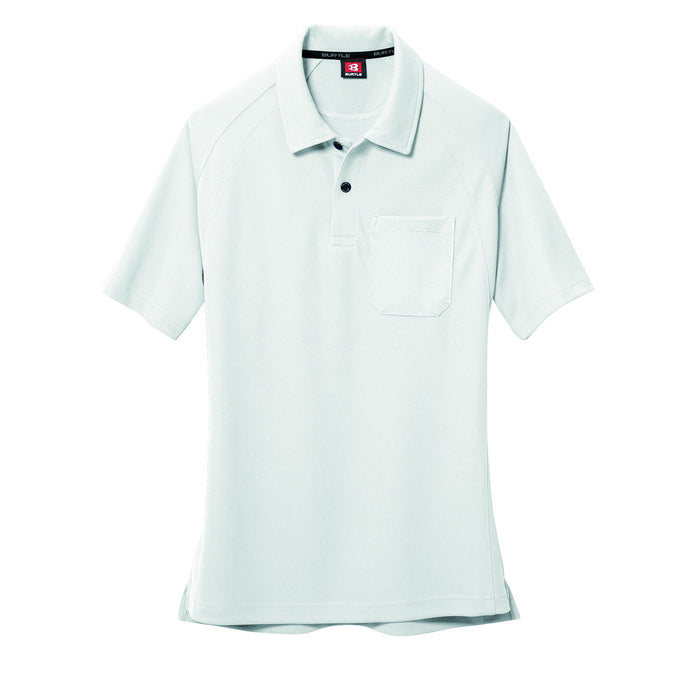 マイクロハニカムメッシュ素材　半袖ポロシャツ　105シリーズ　ユニセックス 29ホワイト / S