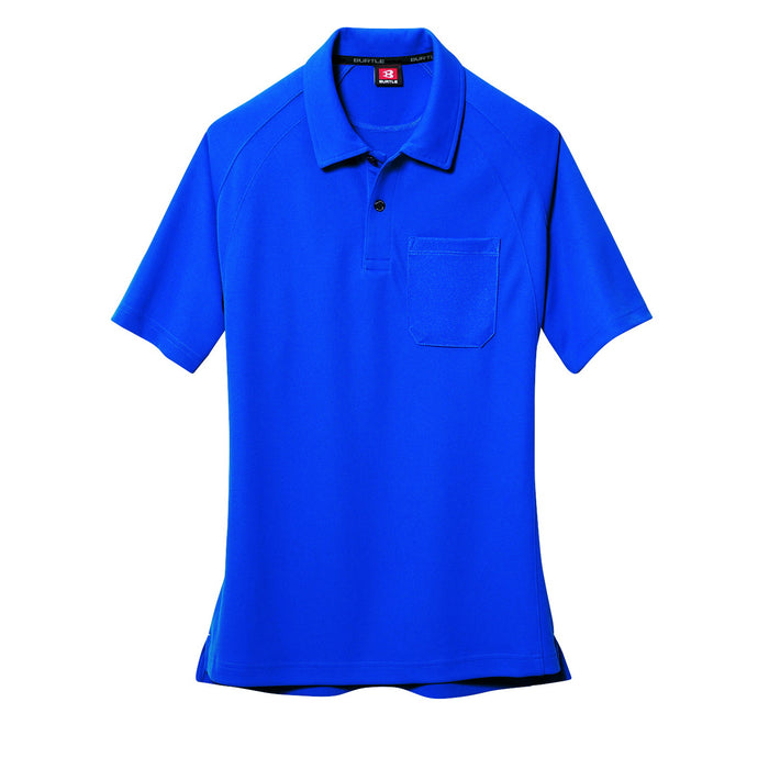 マイクロハニカムメッシュ素材　半袖ポロシャツ　105シリーズ　ユニセックス 42ロイヤルブルー / S