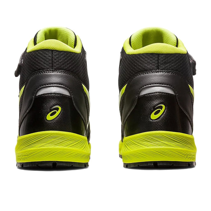 ウィンジョブ® CP216　3E相当　安全靴　ユニセックス　ブラック×ネオンライム 22.5㎝