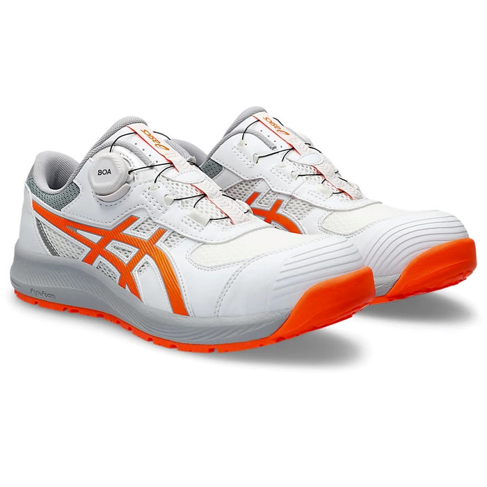 ウィンジョブ® CP219 BOA® 2E相当　ホワイト×ショッキングオレンジ　ユニセックス 安全靴・作業靴 シューズ