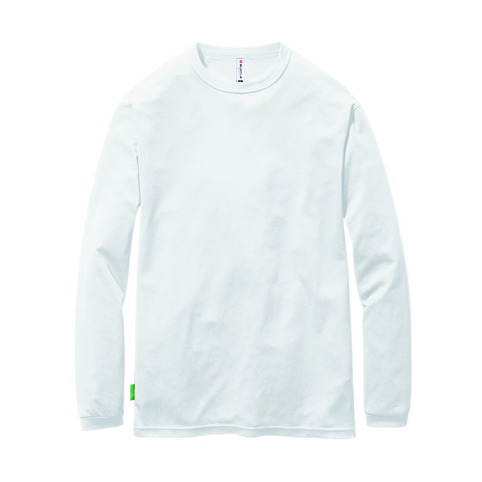 再生紙を用いたエコロジカルなチームTシャツ　ドライメッシュシリーズ　155ロングTシャツ　ユニセックス 29ホワイト / S
