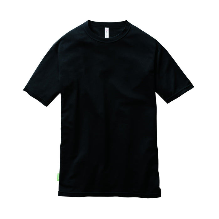 再生紙を用いたエコロジカルなチームTシャツ　ドライメッシュシリーズ　157ショートTシャツ　ユニセックス 35ブラック / S