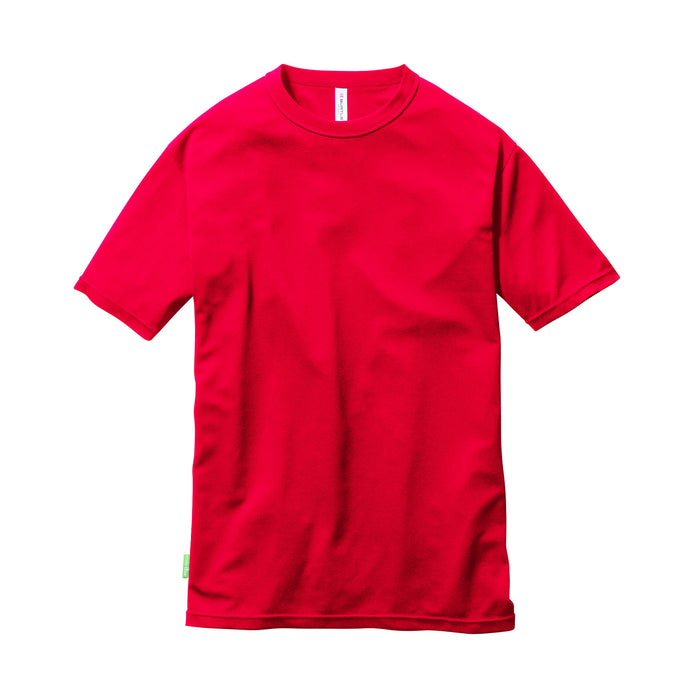 再生紙を用いたエコロジカルなチームTシャツ　ドライメッシュシリーズ　157ショートTシャツ　ユニセックス 86レッド / S