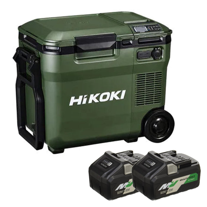 HiKOKI コードレス冷温庫 18L マルチボルト蓄電池２個付きオリジナルセット — シザいもん