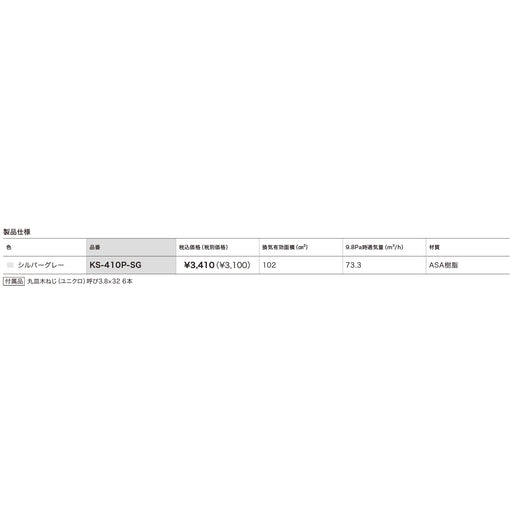 ＊Ｐ製Ｒ100X415･2X4用　シルバーグレー