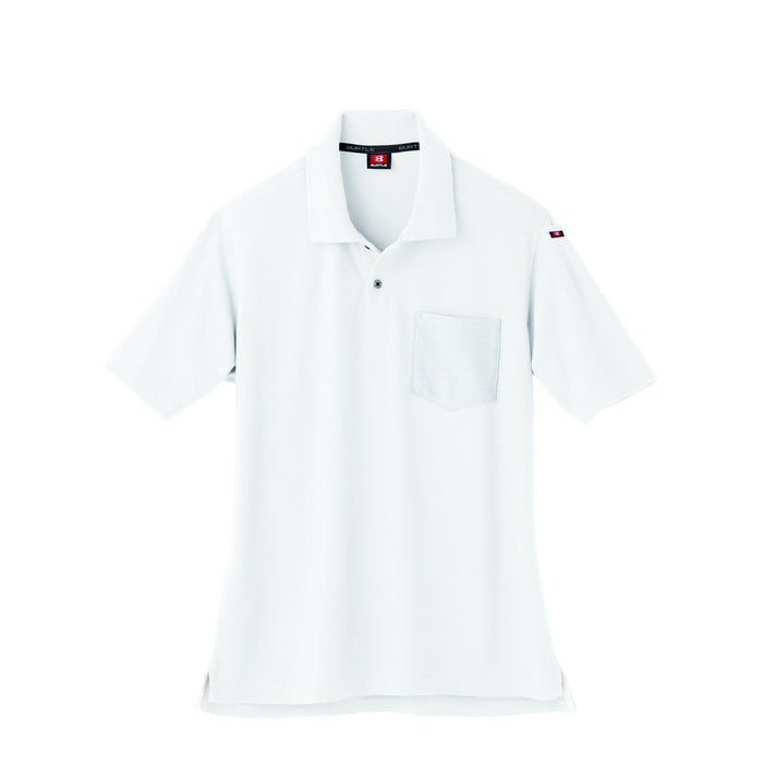 綿混紡によるナチュラルな着心地のポロシャツシリーズ　507半袖ポロシャツ 29ホワイト / S