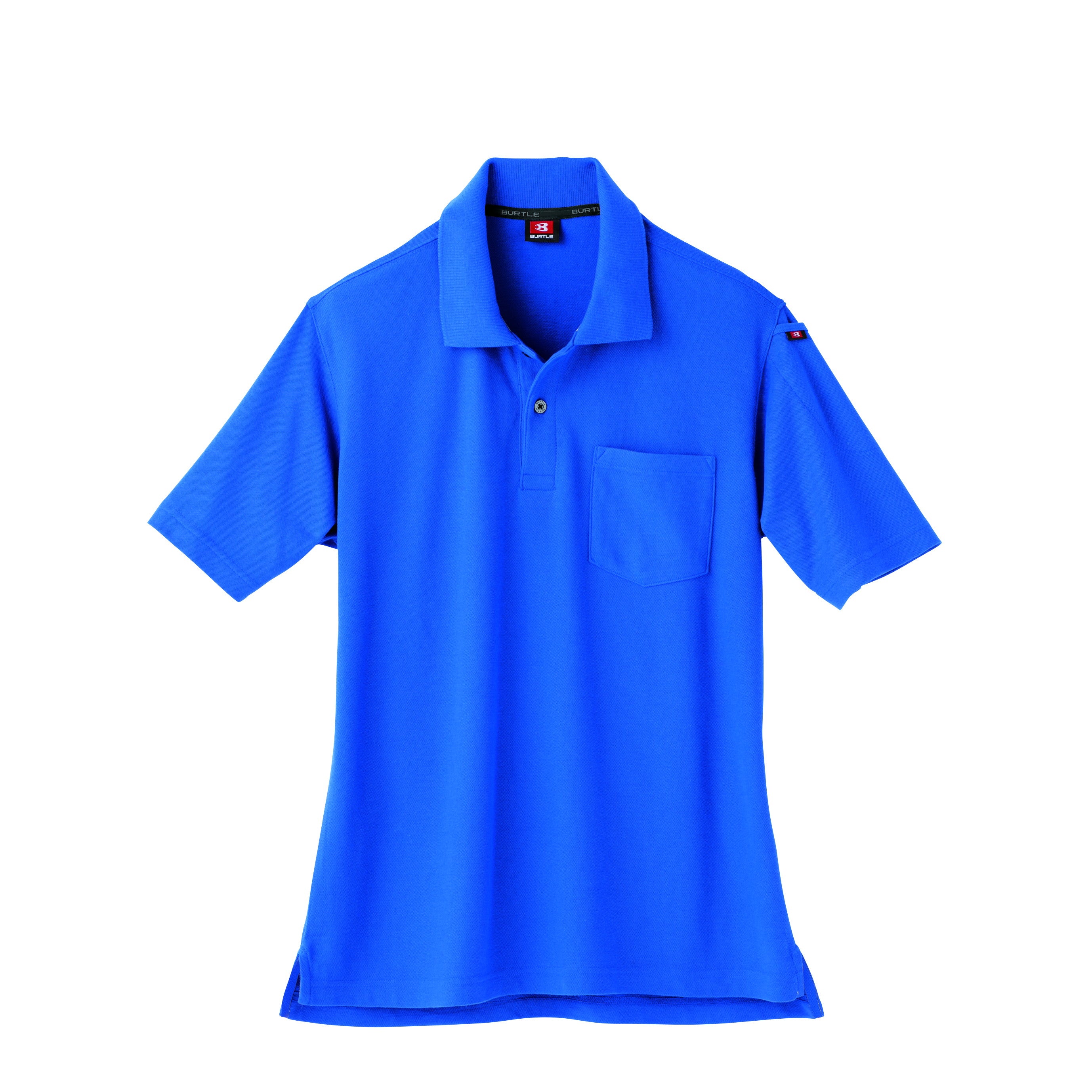 綿混紡によるナチュラルな着心地のポロシャツシリーズ　507半袖ポロシャツ 42ロイヤルブルー / S