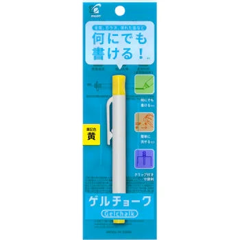 PILOT  ゲルチョーク　金属、ガラス、水・油何にでも書けて綺麗に消せる建設現場のマーカー　本体 1本入