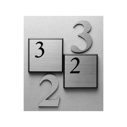 ステン切文字タイプ階数表示板　Ｂ番
