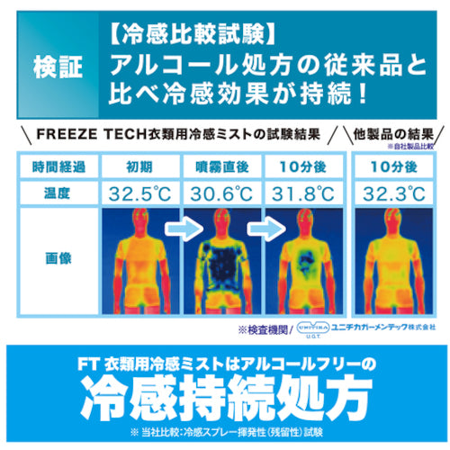 リベルタ　衣類用冷感ミスト　氷撃　FREEZE TECH　大容量１Ｌ １本