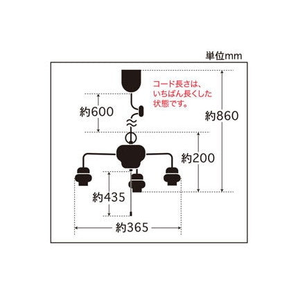 3灯用ビス止めCP型吊具(黒塗装)