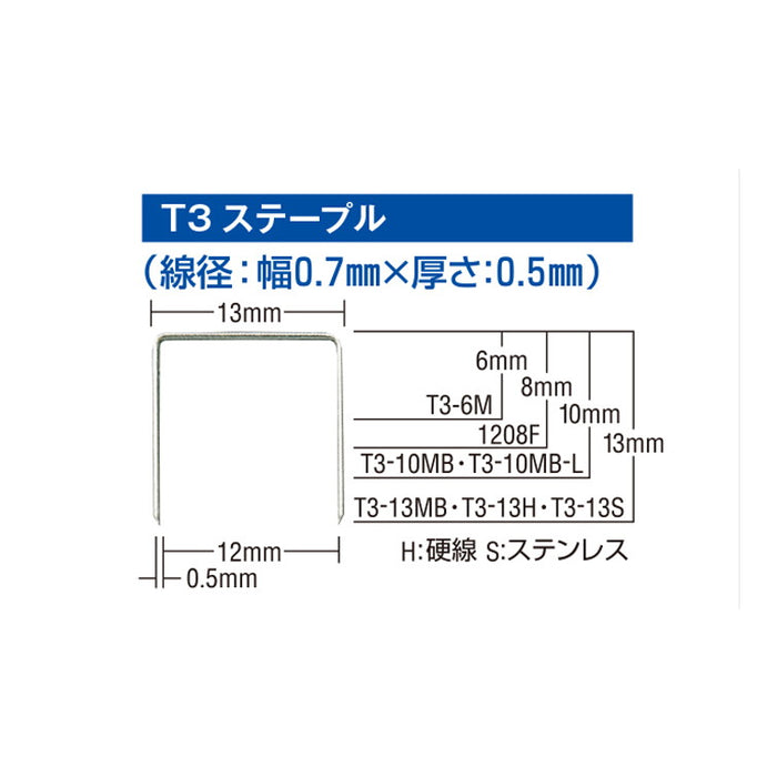 MAX ステープル 1208F