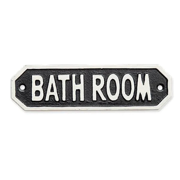 63586 サインプレート BATH ROOM ブラック