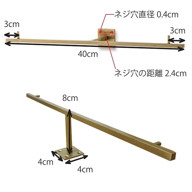 63869 フックS ライトグレー