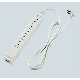 スリムタップ　USBポート付　5個口　ホワイト