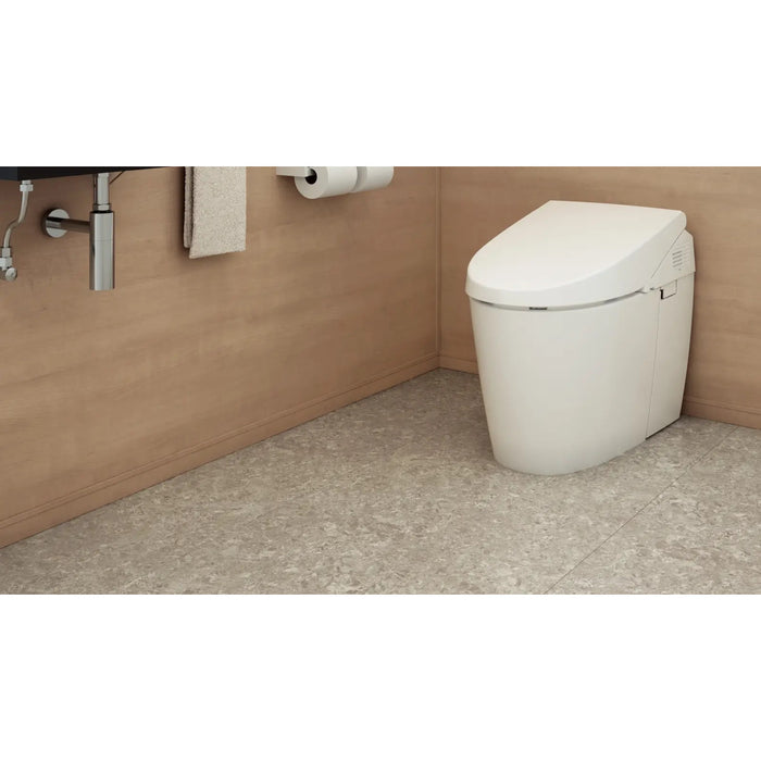 汚れに強くシミになりにくいトイレ専用床材　ハピアフロア　トイレタフ　石目柄　センター１８　1枚・1.09㎡ ディペスコホワイト柄